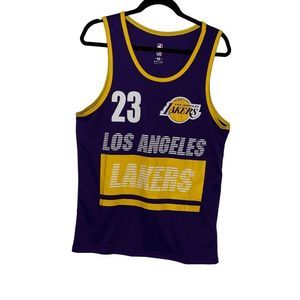 LA Lakers LeBron James #23 Purple Jersey Top Size Medium